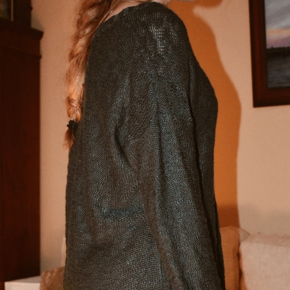 Forrest green cozy sweater - Picture 2 of 3